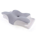 Butterfly Memory Foam Pillow Neck Support Grey-0